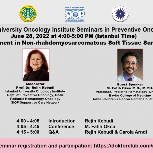 Next Seminar in Preventive Oncology-19, June 28, 2022, 4-5 pm Istanbul Time