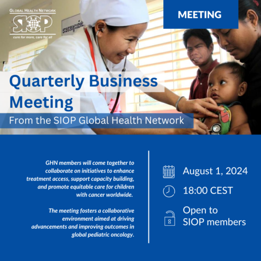 GHN Quarterly Business Meeting, Thursday, 1 August 2024, 7 PM Riyadh (Saudi) Time