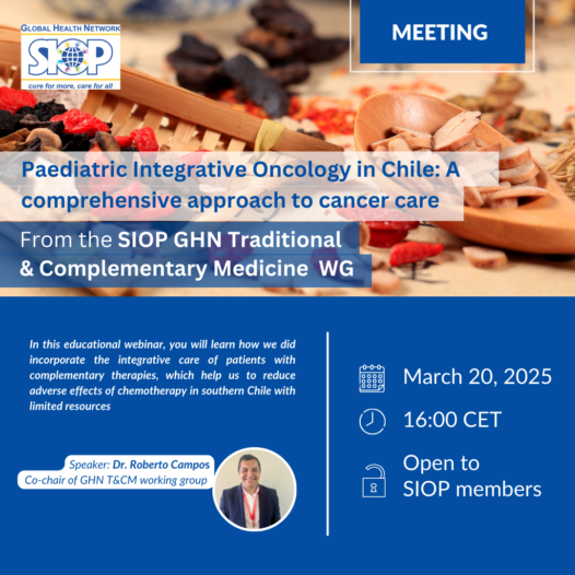 Paediatric Integrative Oncology in Chile: A comprehensive approach to cancer care (Webinar)