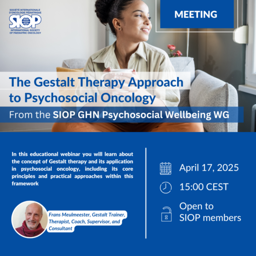 The Gestalt Therapy Approach to Psychosocial Oncology, Webinar, April 17, 2025