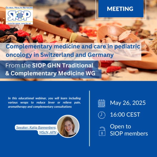 Complementary medicine and care in pediatric oncology in Switzerland and Germany, Webinar
