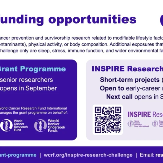 WCRF International: Grant Call Opens Soon!