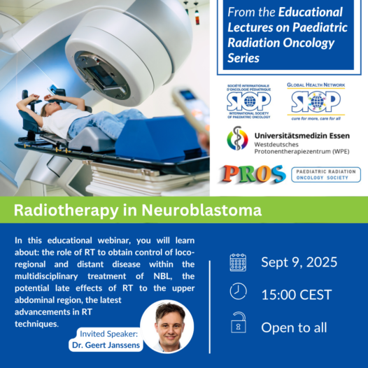WEBINAR! Radiotherapy in Neuroblastoma, September 9, 2025