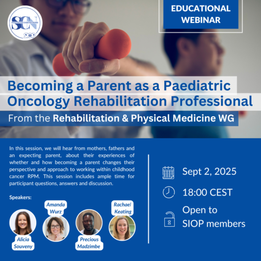 Join us for a session on Becoming a Parent in Paediatric Oncology Rehabilitation