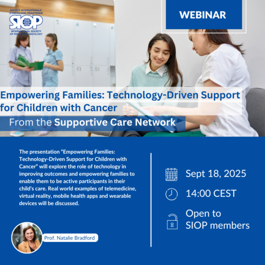 Supportive Care Network Webinar: “Empowering Families: Technology-Driven Support for Children with Cancer.”