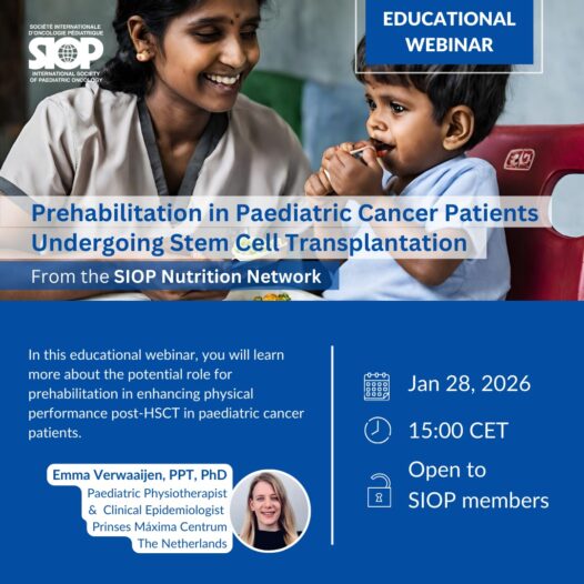 Upcoming Webinar: Prehabilitation in Pediatric Cancer Patients Undergoing Stem Cell Transplantation