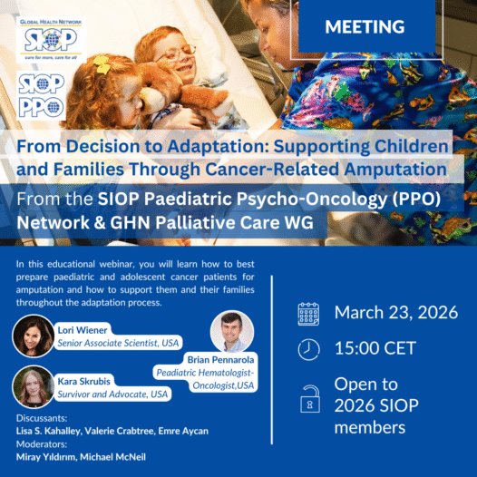 GHN Palliative Care Group Webinar on Decision and Adaptation in Pediatric Amputation (March 23)