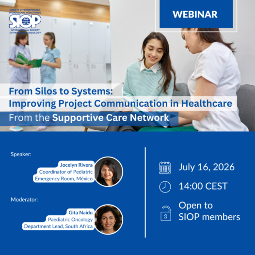 Supportive Care Knowledge Dissemination in Pediatric Oncology (July)