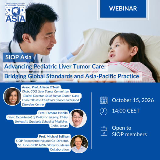 Webinar: Advancing Paediatric Liver Tumor Care: Bridging Global Standards and Asia-Pacific Practice
